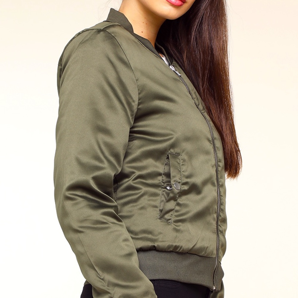 Green bomber jacket - Picture 2 of 2